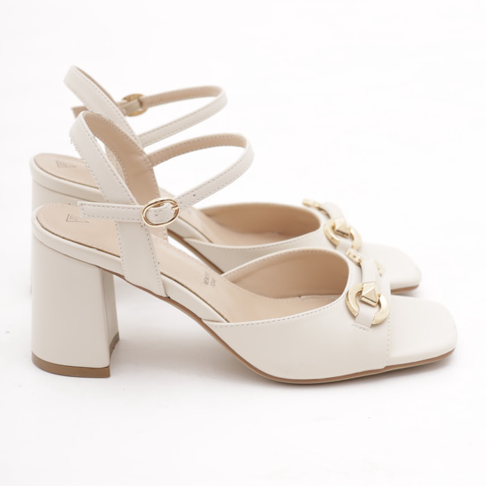 SANDALO MORSETTO CHOCOLA' PANNA