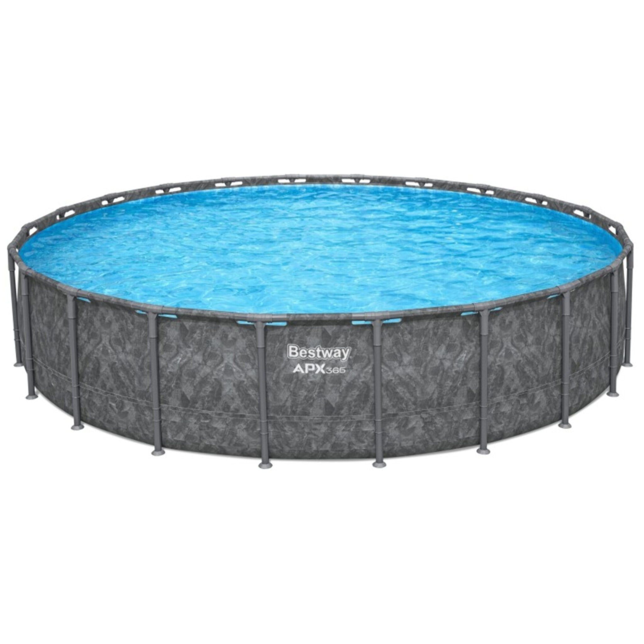 Bestway Piscine hors sol tubulaire ronde Bestway APX 365 671 x 132 cm gris sans accessoires