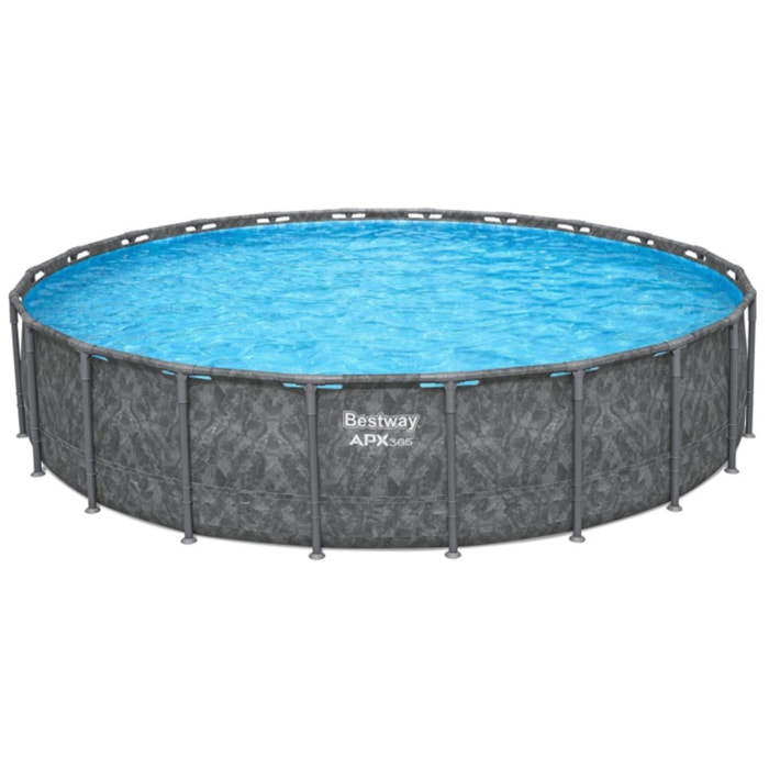Bestway Piscine hors sol tubulaire ronde Bestway APX 365 671 x 132 cm gris sans accessoires