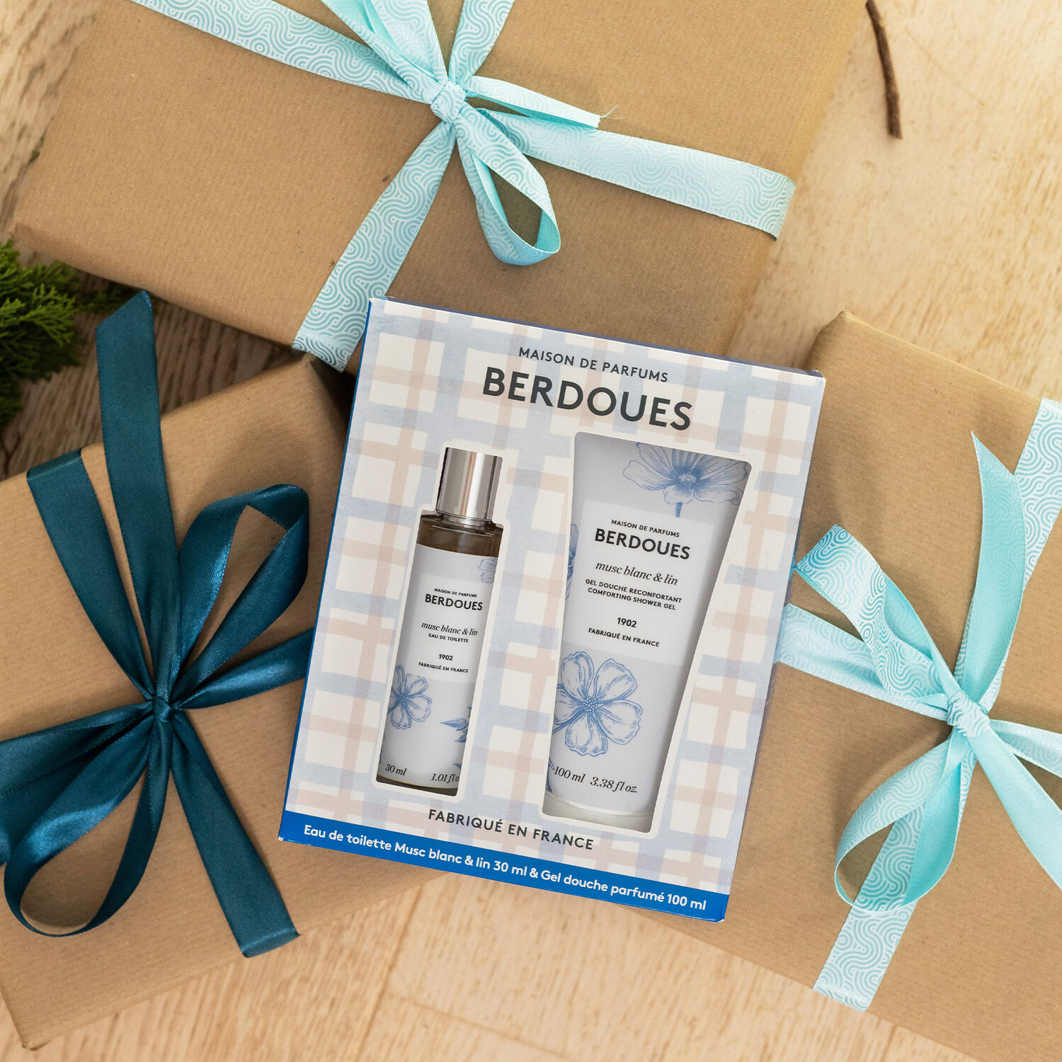 Musc blanc & Lin - Coffret Eau de Toilette 30 ml + Gel Douche 100 ml