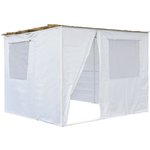Souccah en Kit NINA ajustable 3 x 3 -3 Rouleaux de bambou et  tasseaux de bambou