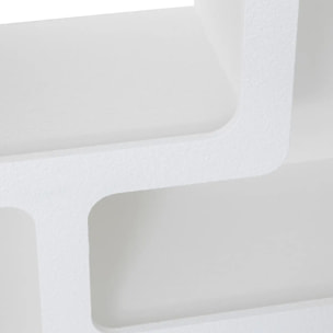 Meuble 4 niches Soleya blanc 75x30cm