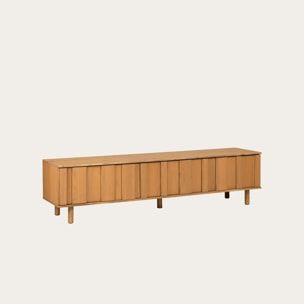 Meuble tv Sandoli -bois massif d'araucaria-couleur nogal 200 x 50 x 45 cm