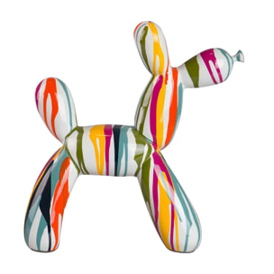 Figura Perro Globo Resina 28x11x27 Cm