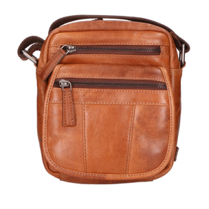 Borsa a tracolla unisex In Vera pelle Made in India 18x19x10 cm