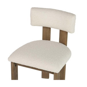 Silla Madera Fresno Blanca 48x53x78 Cm