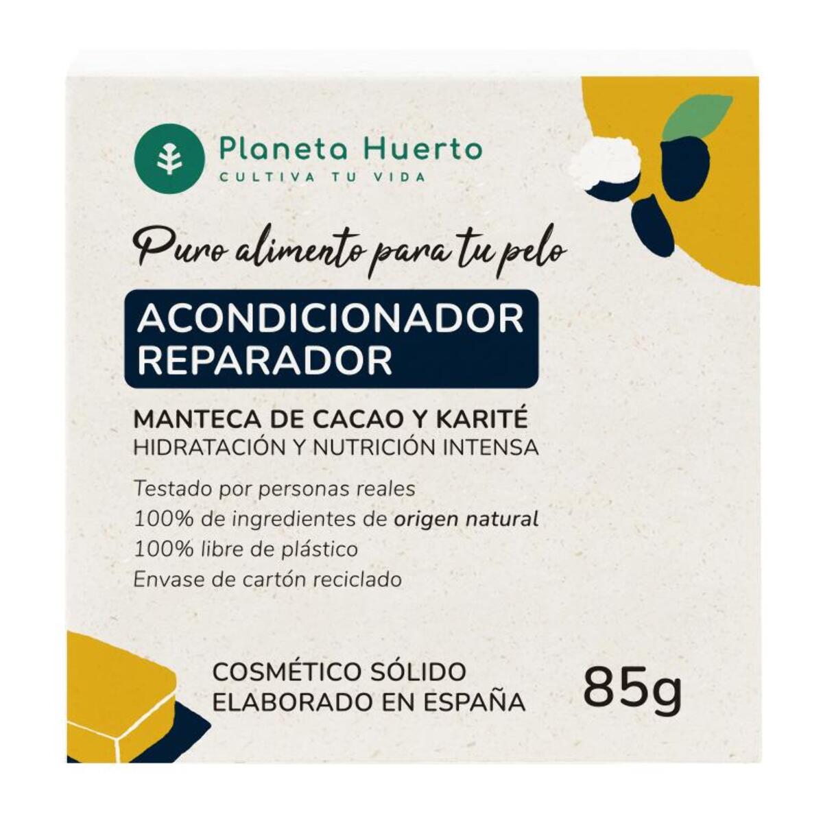 Acondicionador sólido reparador Planeta Huerto 85 gr