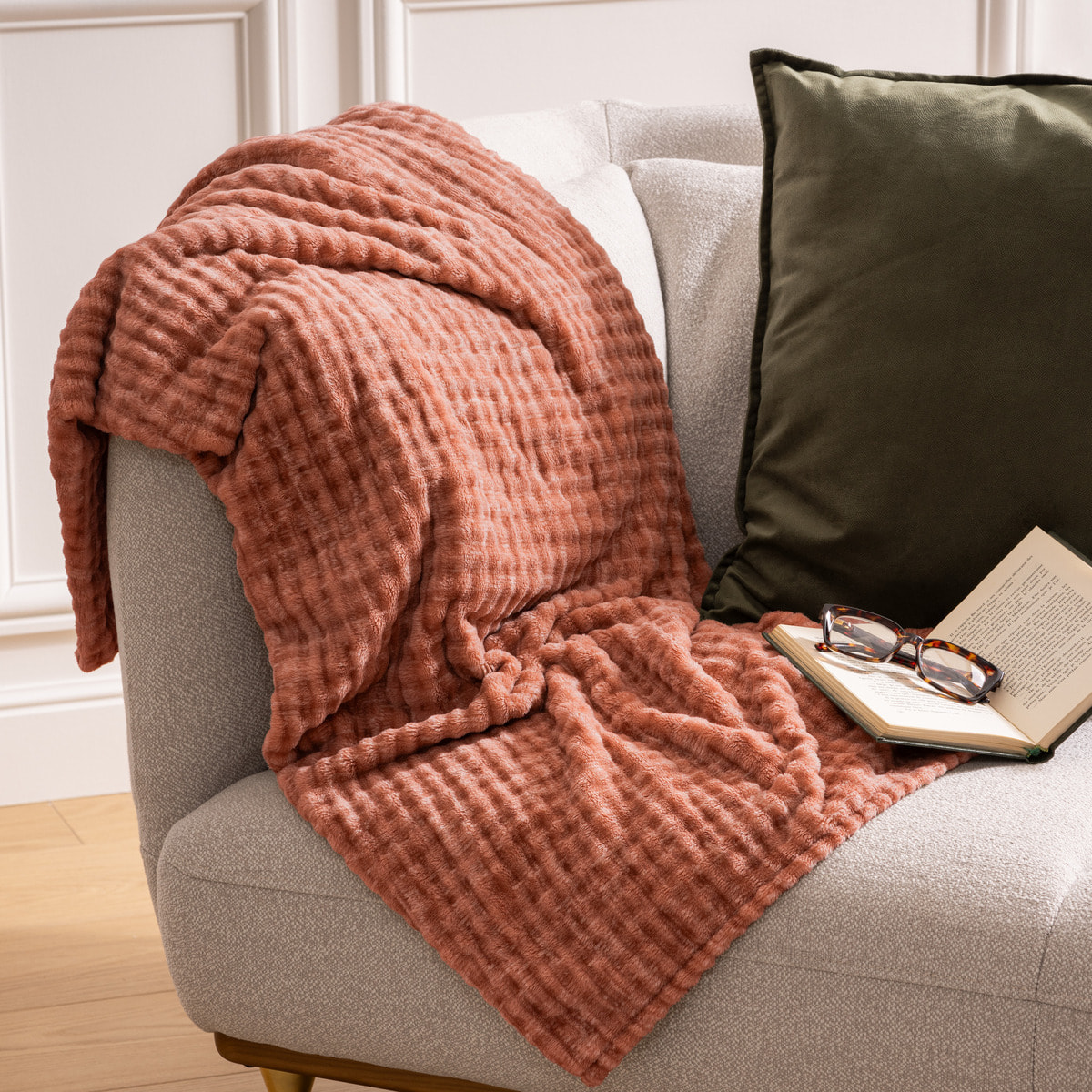 Plaid flanelle 3D Viggo 125x150cm