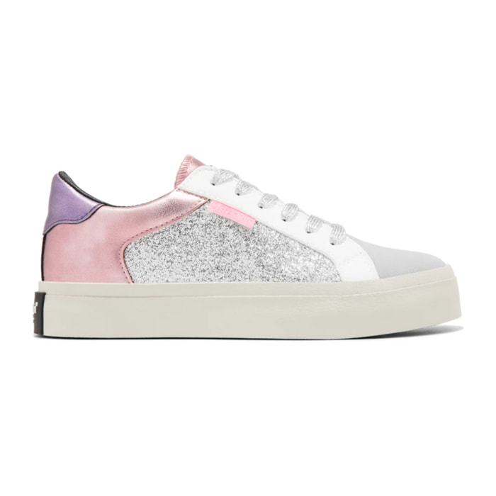 Zapatillas Bajas Mujer Half Moon Low Glitter Plata D.Franklin