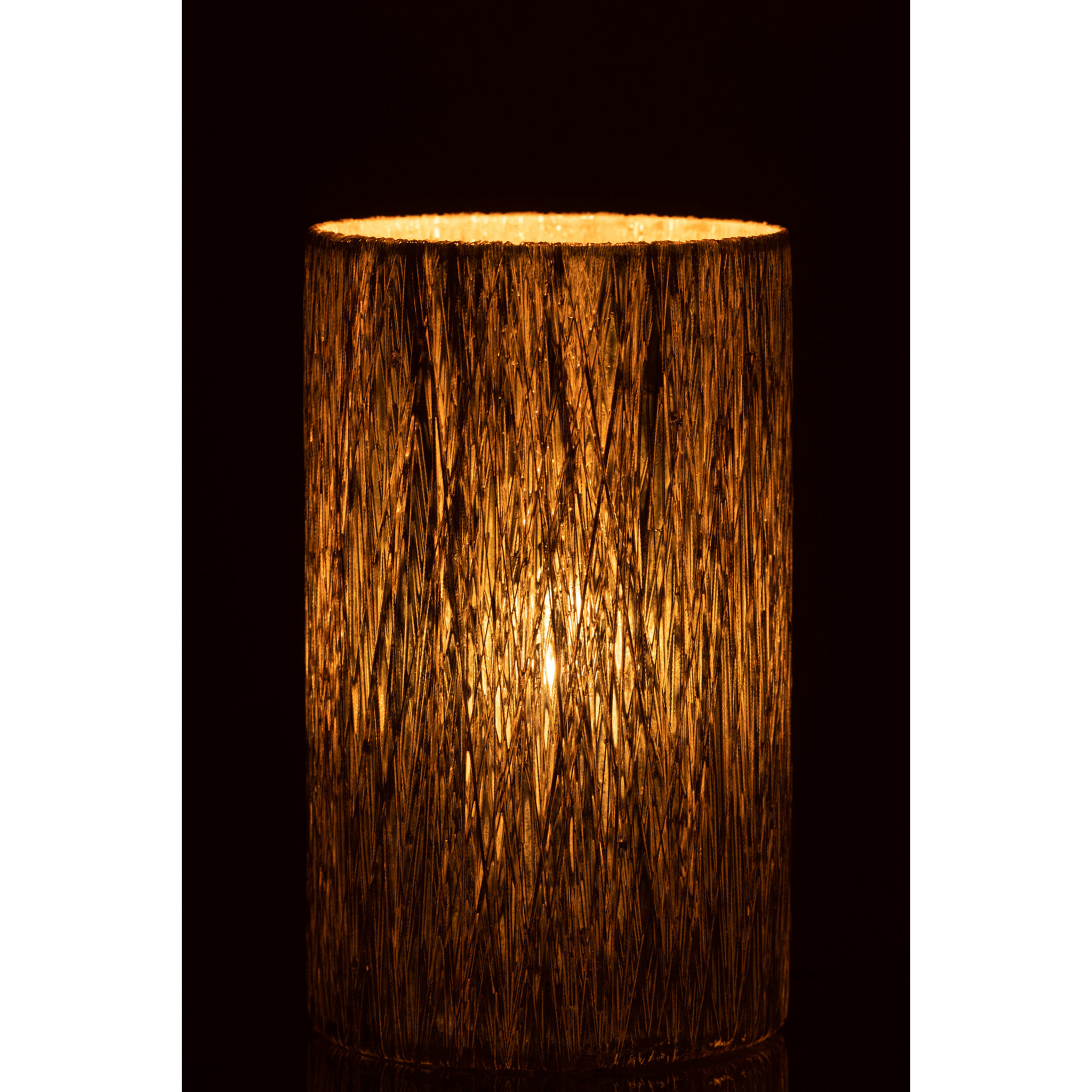 J-Line photophore - verre - argent - large