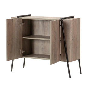 Aparador Mdf Metal Vinilo K/d 90x34x78 Cm