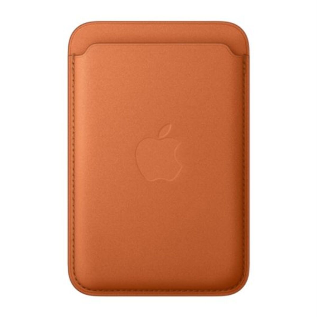 Porte-cartes APPLE MagSafe tissage fin Roux orange