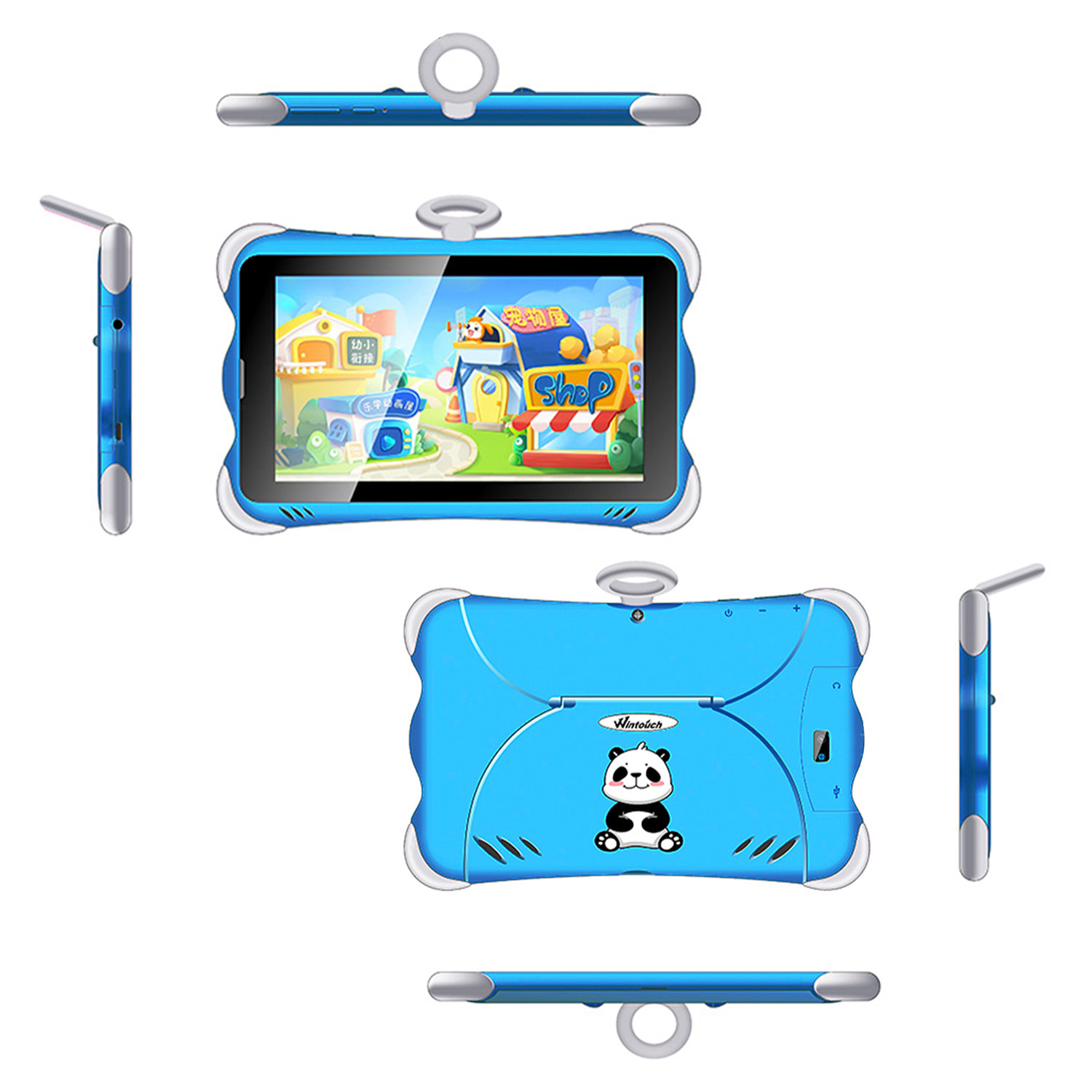 DAM Tablet Infantil K712 3G WiFi. SO Android 10. Pantalla 7'' 1024x600px. MTK 8321 Quad Core 2GB RAM + 16GB. Doble cámara. 20x2x13,5 Cm. Color: Azul