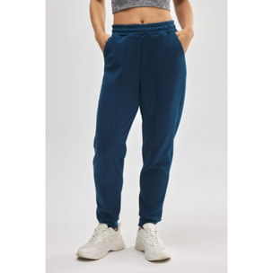 Pantaloni jogger sportivi blu con tasche