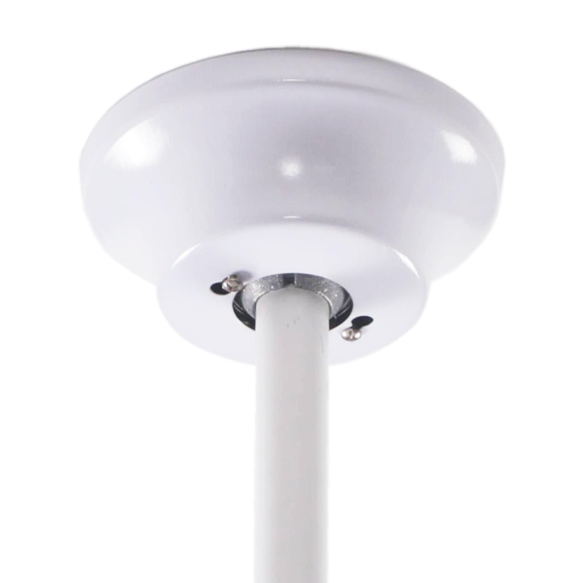 Ventilador de Techo con Luz LED Ø53x30cm - Aspas retráctiles, Silencioso, 6 Velocidades, Mando a distancia y luz regulable 3 Tonos