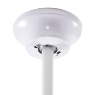 Ventilador de Techo con Luz LED Ø53x30cm - Aspas retráctiles, Silencioso, 6 Velocidades, Mando a distancia y luz regulable 3 Tonos