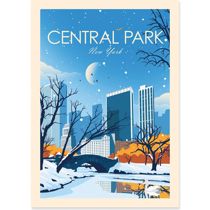 Affiche - Central Park New-York - Studio Inception