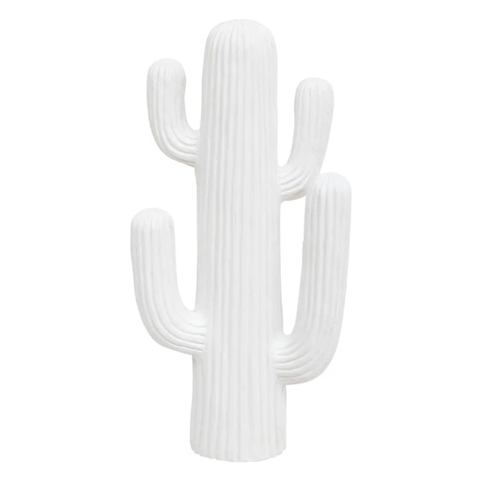 Cactus déco extérieur Rodrigo H.57cm magnésie blanc