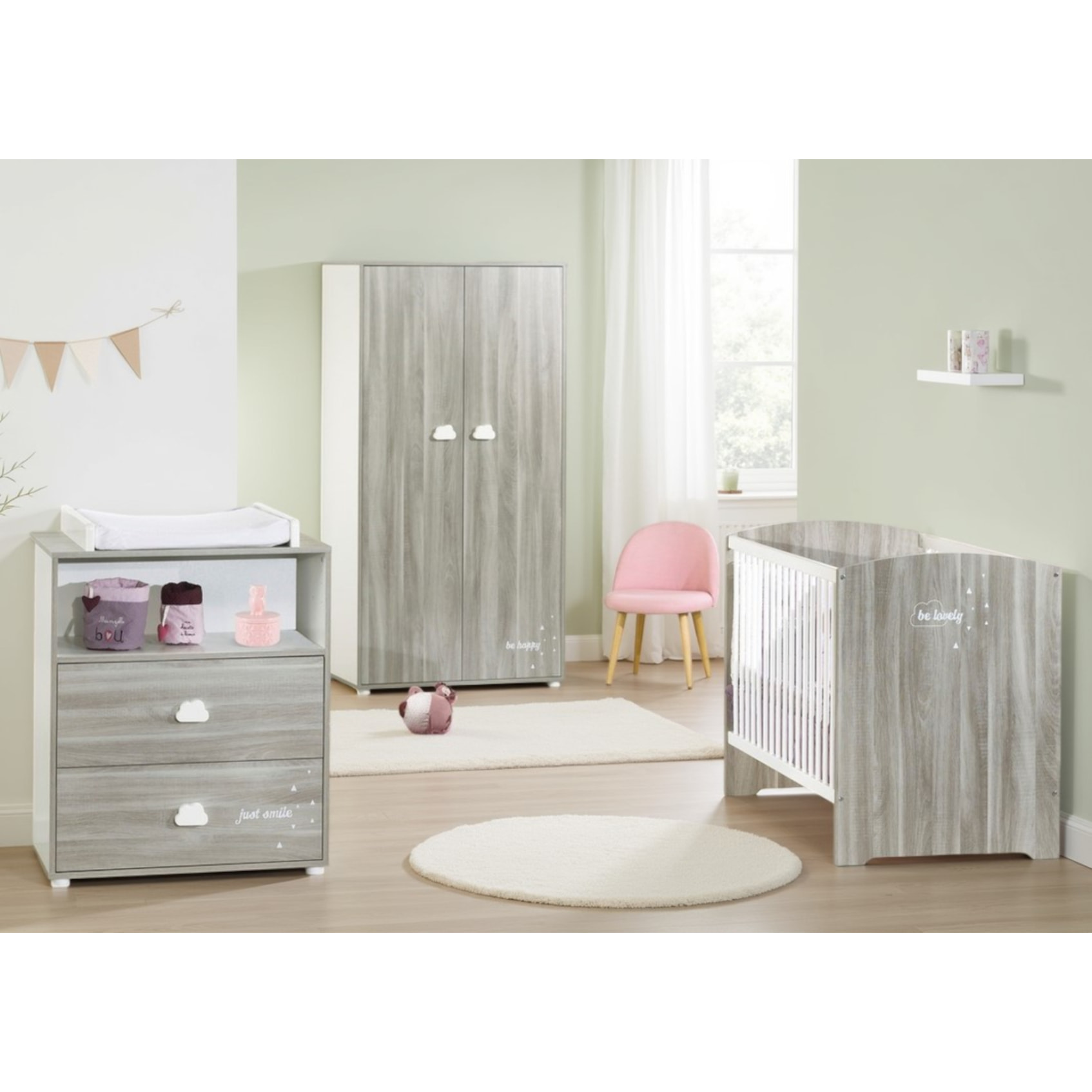 Commode à langer en bois