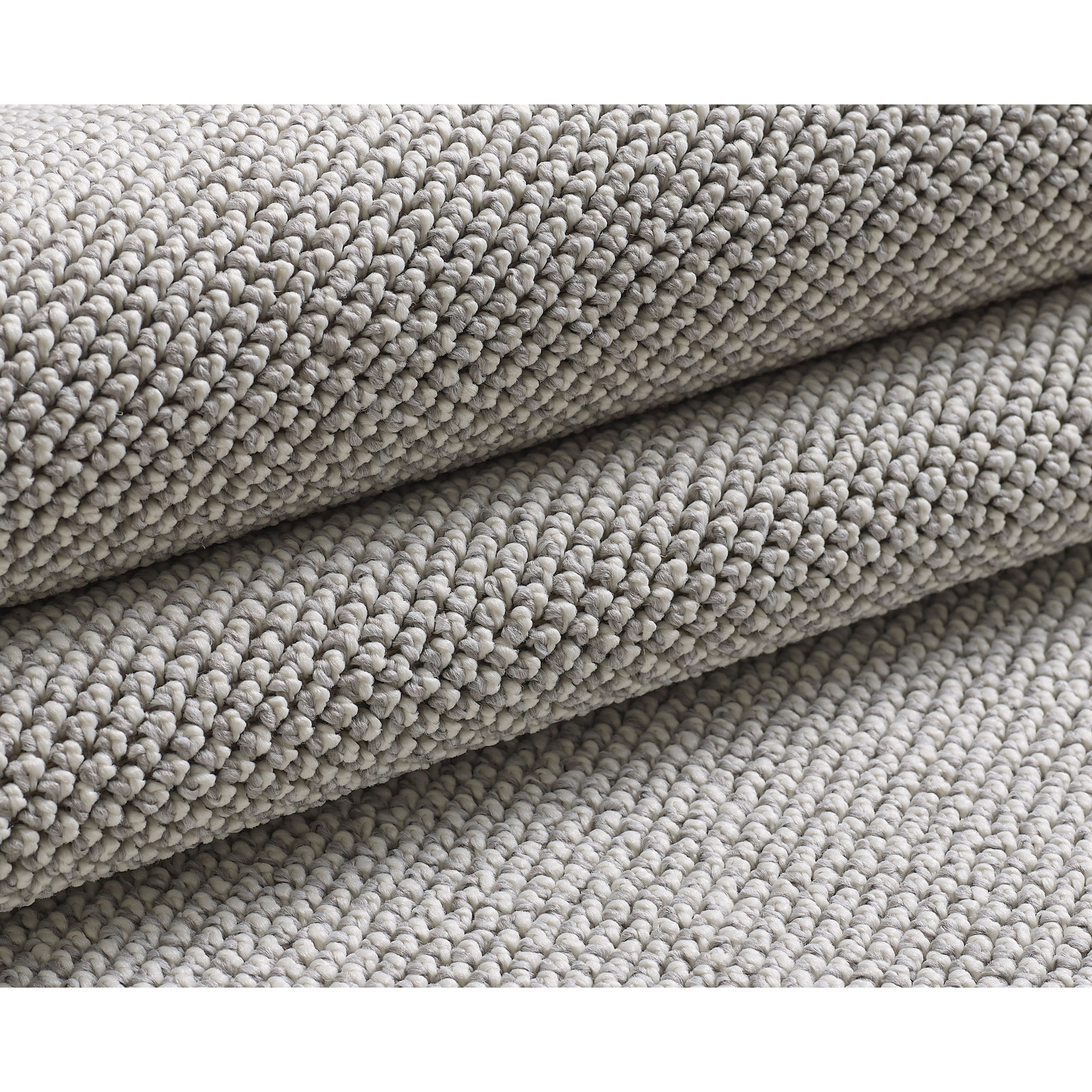 MORELIA - Tapis moderne aspect laine bouclée Silver