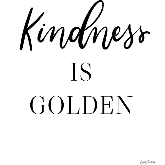 Tableau kindness is golden Toile imprimée