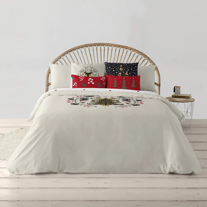 Housse de couette avec clics 100% coton Laponia 1