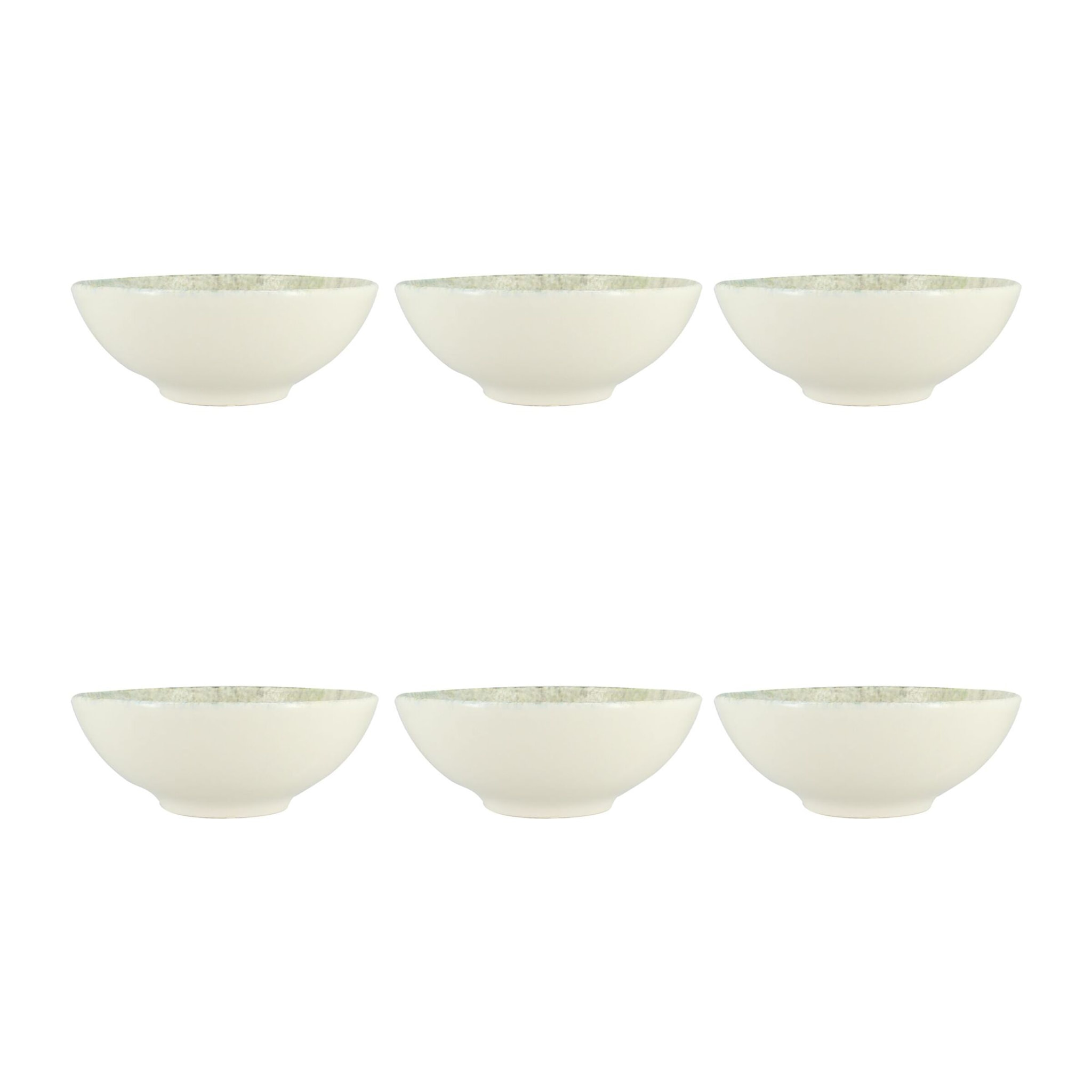 Lot de 6 coupelles en porcelaine verte 14cm NATURA