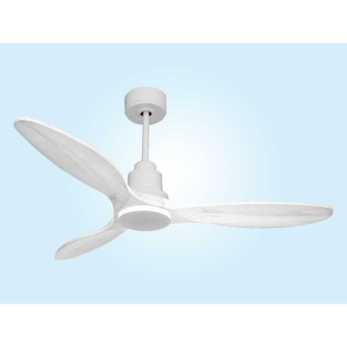 Ventilateur de plafond Réversible  Thermostat Wifi Moteur à courant continu Toits en pente Télécommande Hypersilence Mémoire Shopify Vendible (AUTOMATIQUE)