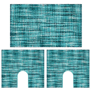 Tappeto bagno CRAZY TIFFANY in microfibra misto cotone, morbido antiscivolo lavabile in lavatrice, tappetino lavabo sanitari bagno
