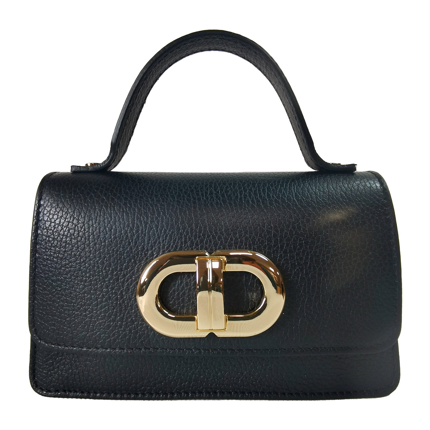 Borse Donna colore Nero-in pelle Made in Italy 20x20x7cm