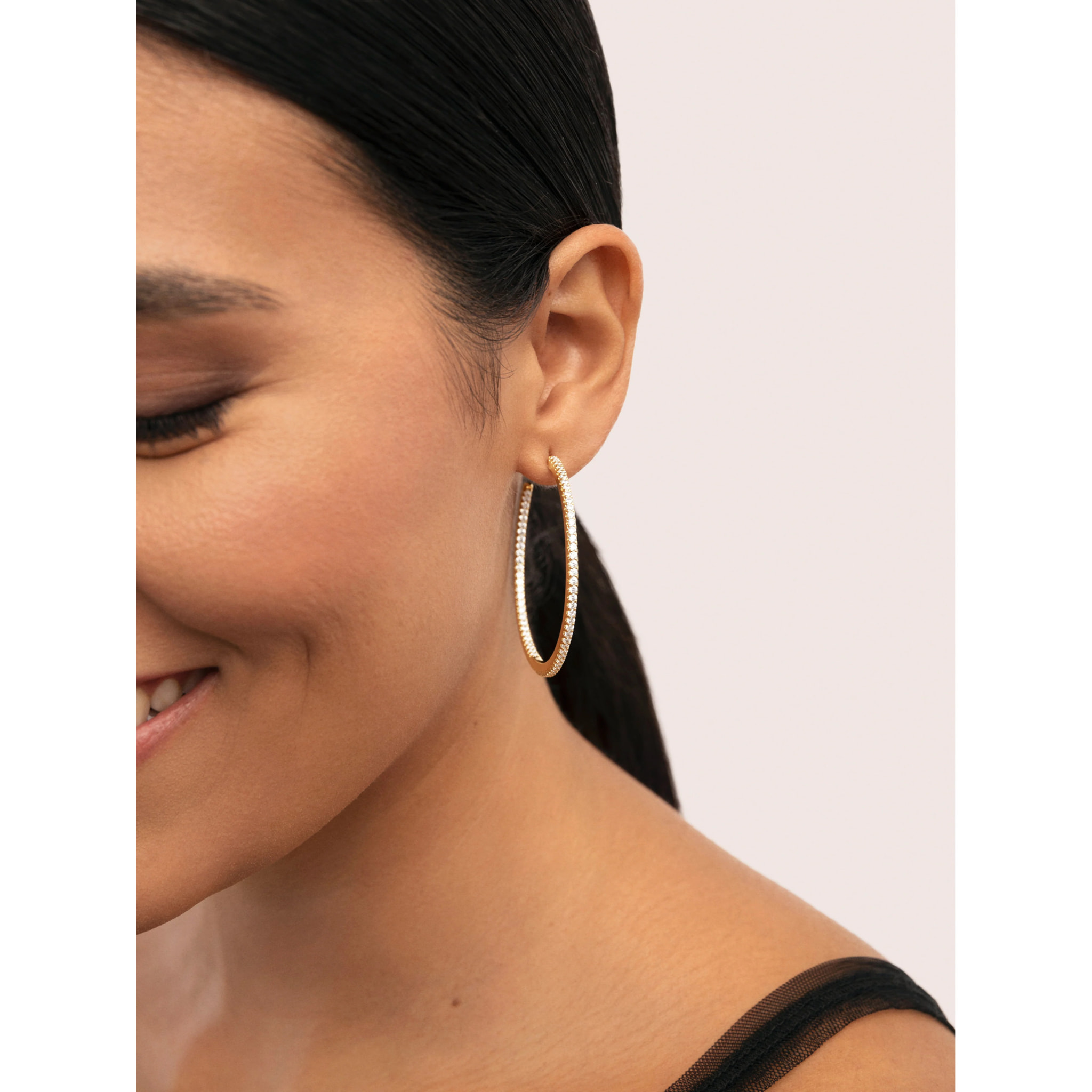 Pendientes Aro Scarlett L Baño Oro