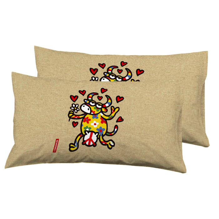 Pack Fundas Almohada Love Cp - 100% algodón - 150 hilos