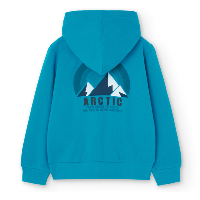 Chaqueta felpa con capucha de niño -BCI