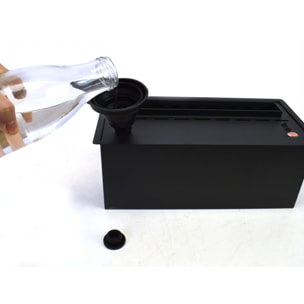 Cheminée décorative à flamme simulée format compact