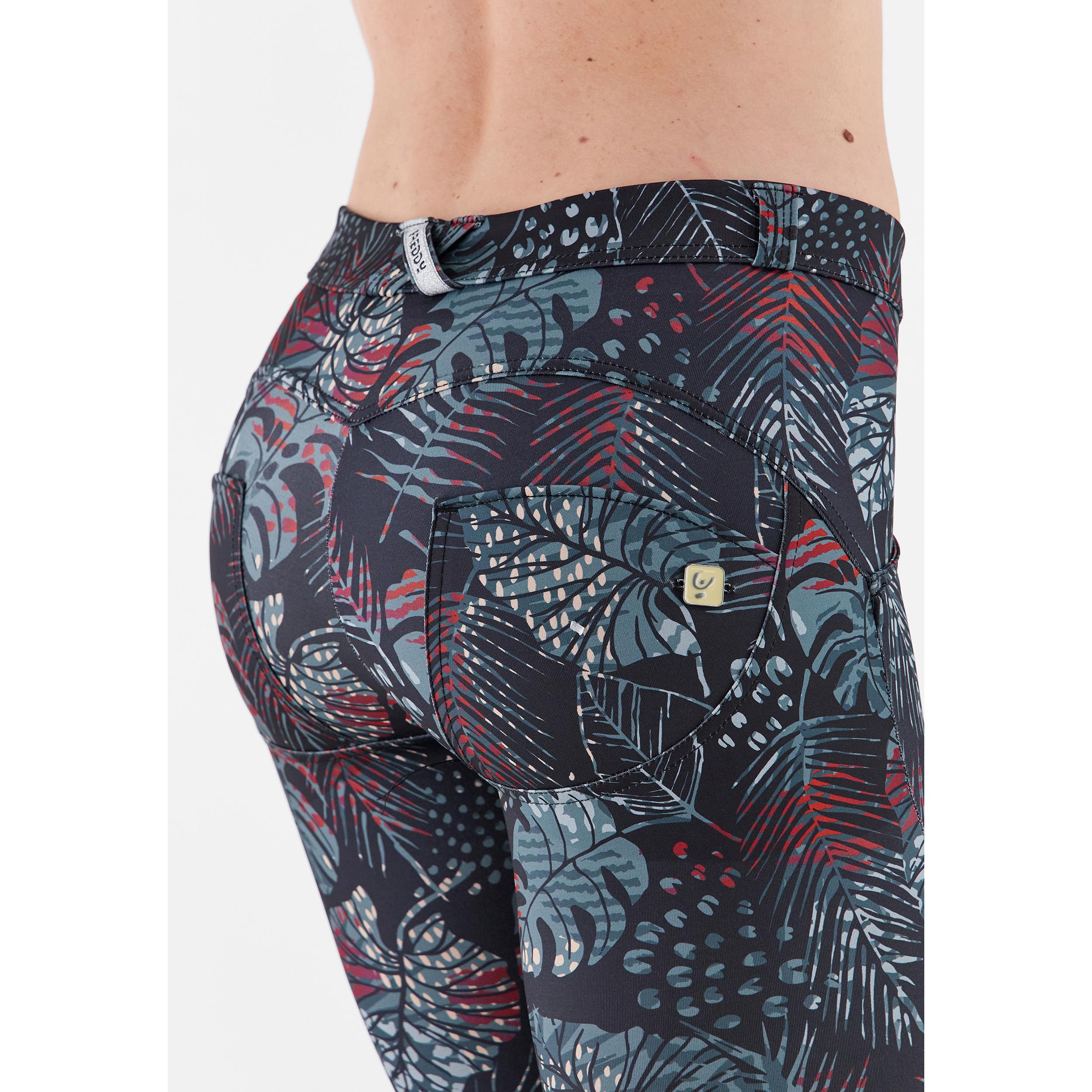 Pantaloni push up WR.UP® tessuto traspirante ecologico floreale