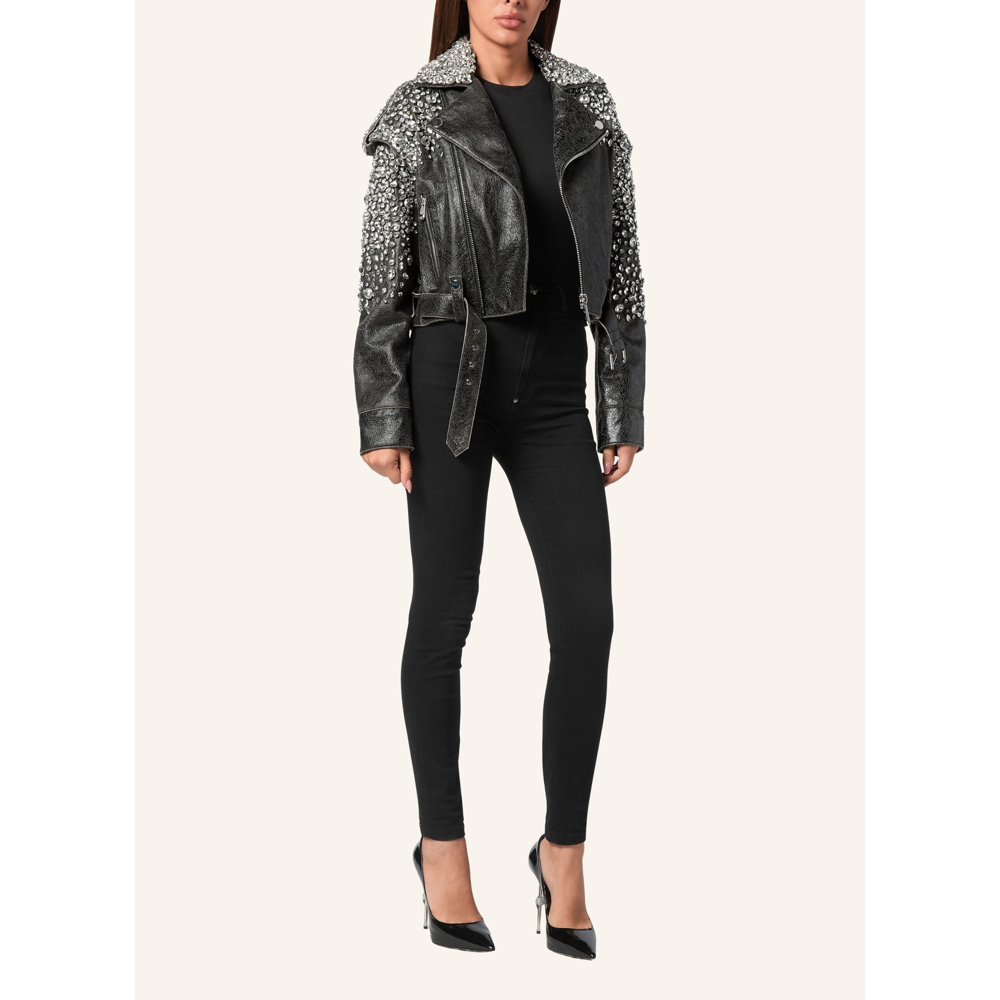 PHILIPP PLEIN Chaqueta biker oversize