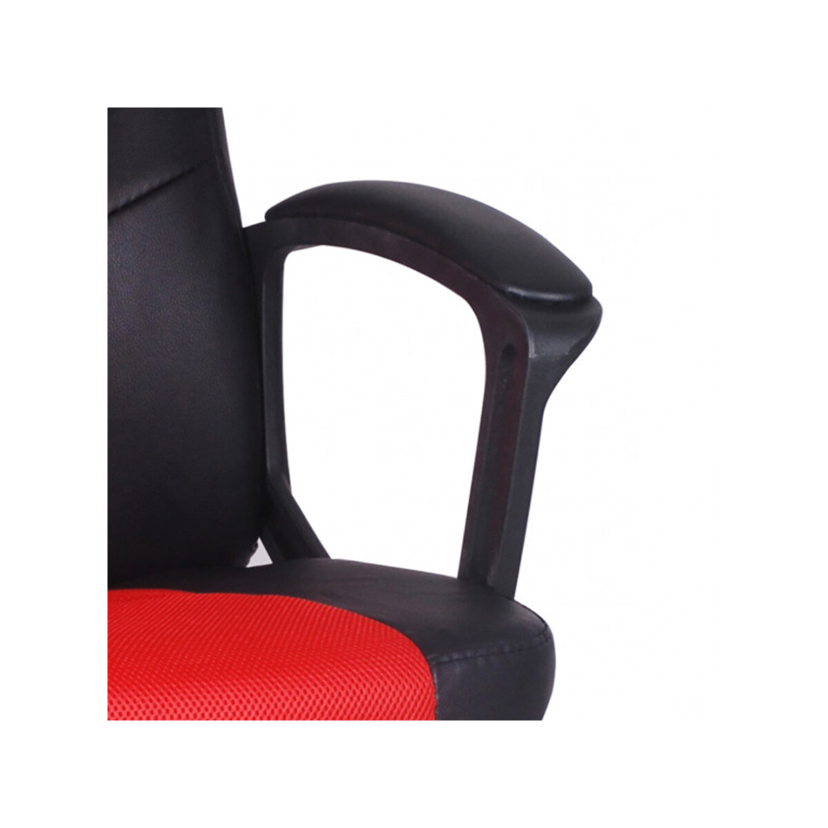 Fauteuil de gaming à roulettes en mesh et simili noir réglable et inclinable - AZERTY