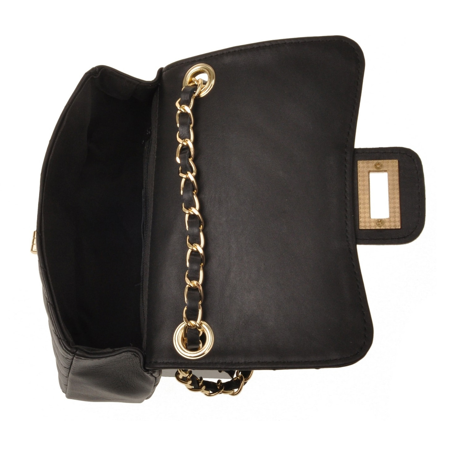 Borse Donna colore Nero-in pelle Made in Italy 20X13X5cm