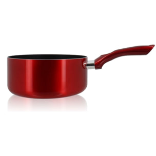 Casserole antiadhésive en aluminium 20cm - tous feux CERISE