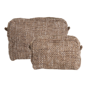 Borse da Toilette Safi Brown Mix — Set di 2