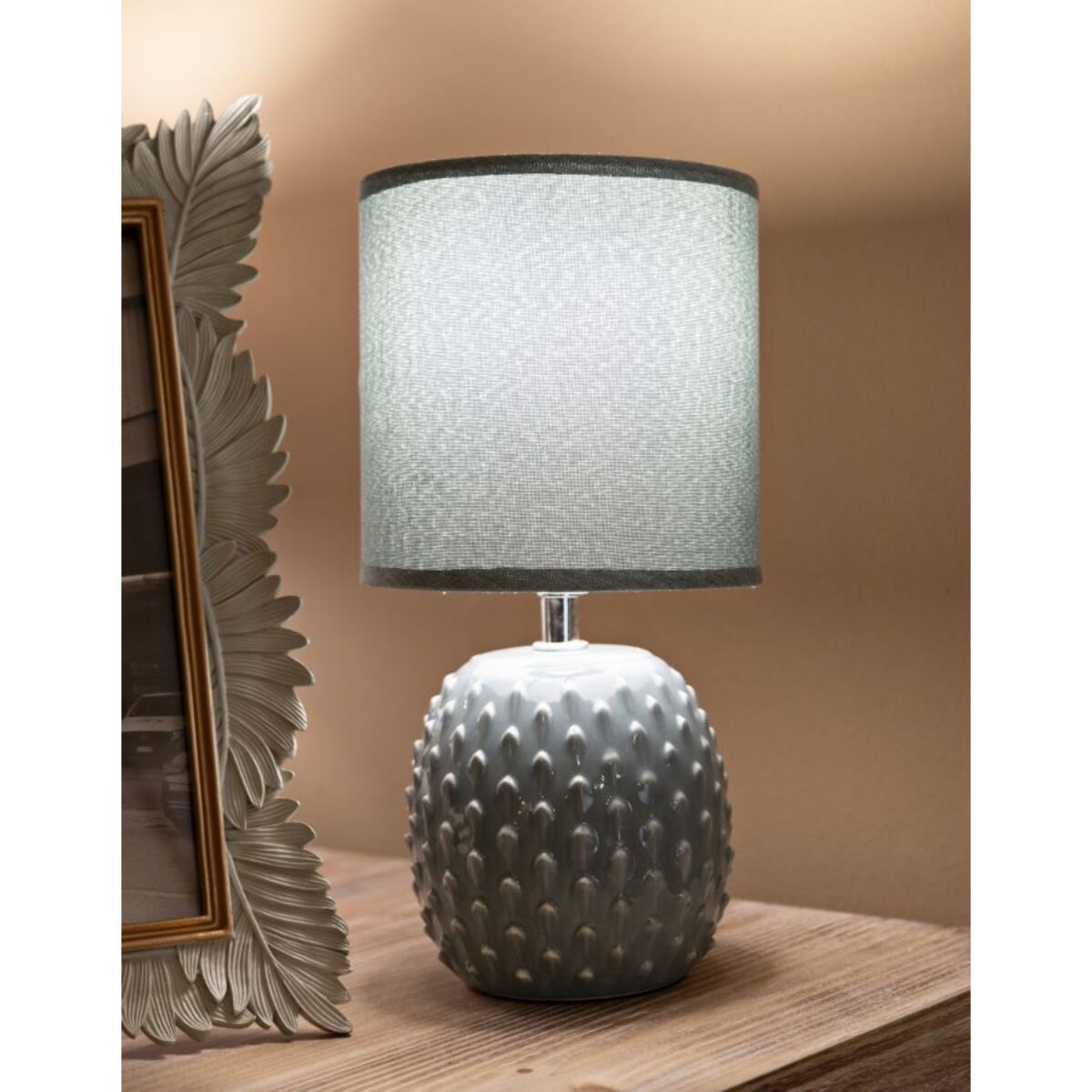 LAMPADA DA COMODINO PONTUS TURCHESE CM Ø 14X27
