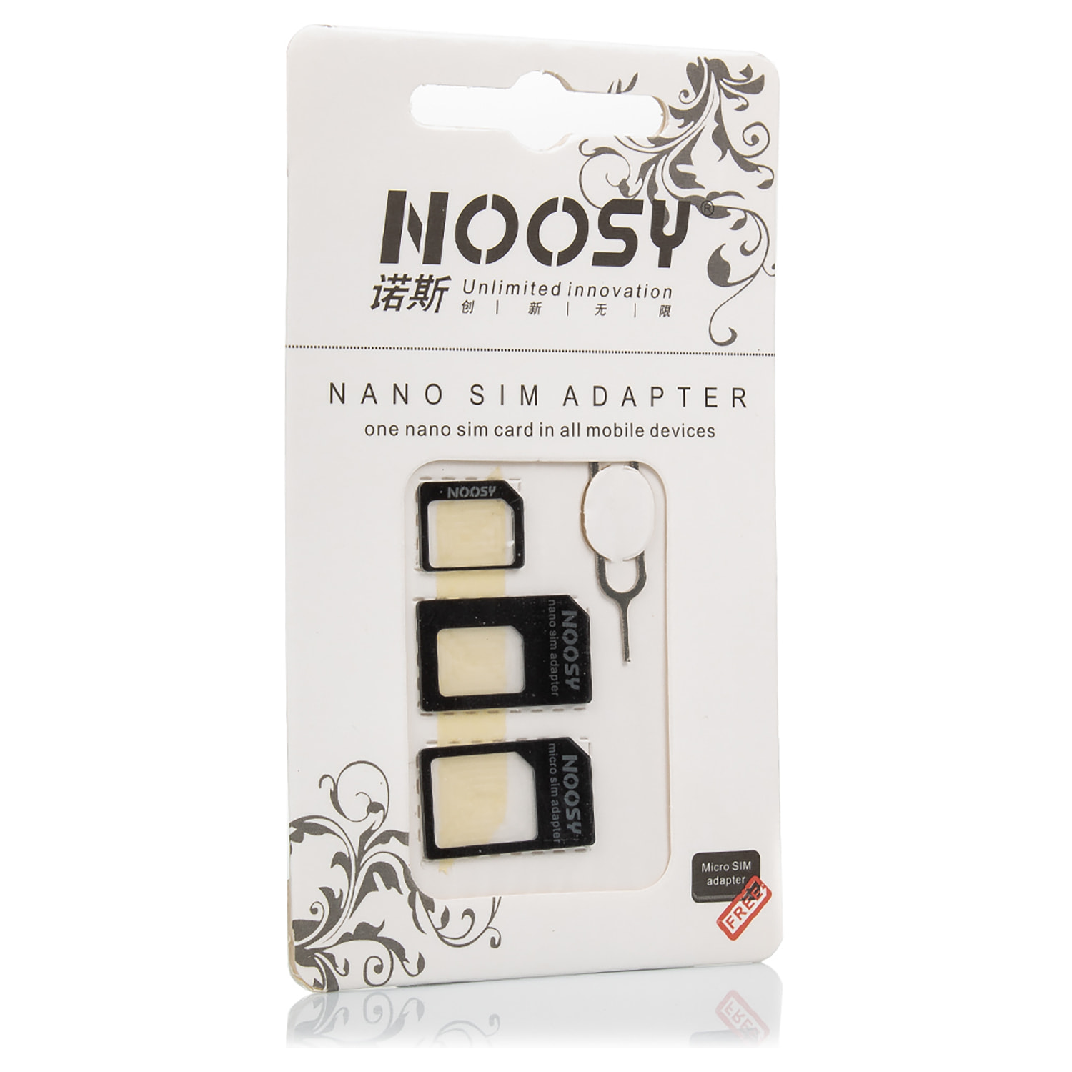 DAM ADATTATORE SIM E SCHEDA SD 4x4x4 Cm. Colore nero