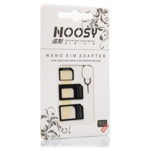 DAM ADATTATORE SIM E SCHEDA SD 4x4x4 Cm. Colore nero