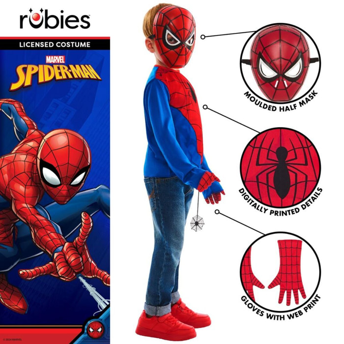 KIT DISFRAZ SPIDER-MAN INF