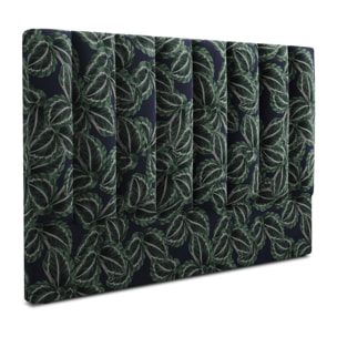 Tête de lit ''Camargue'' 140x120cm en velours motif de la jungle