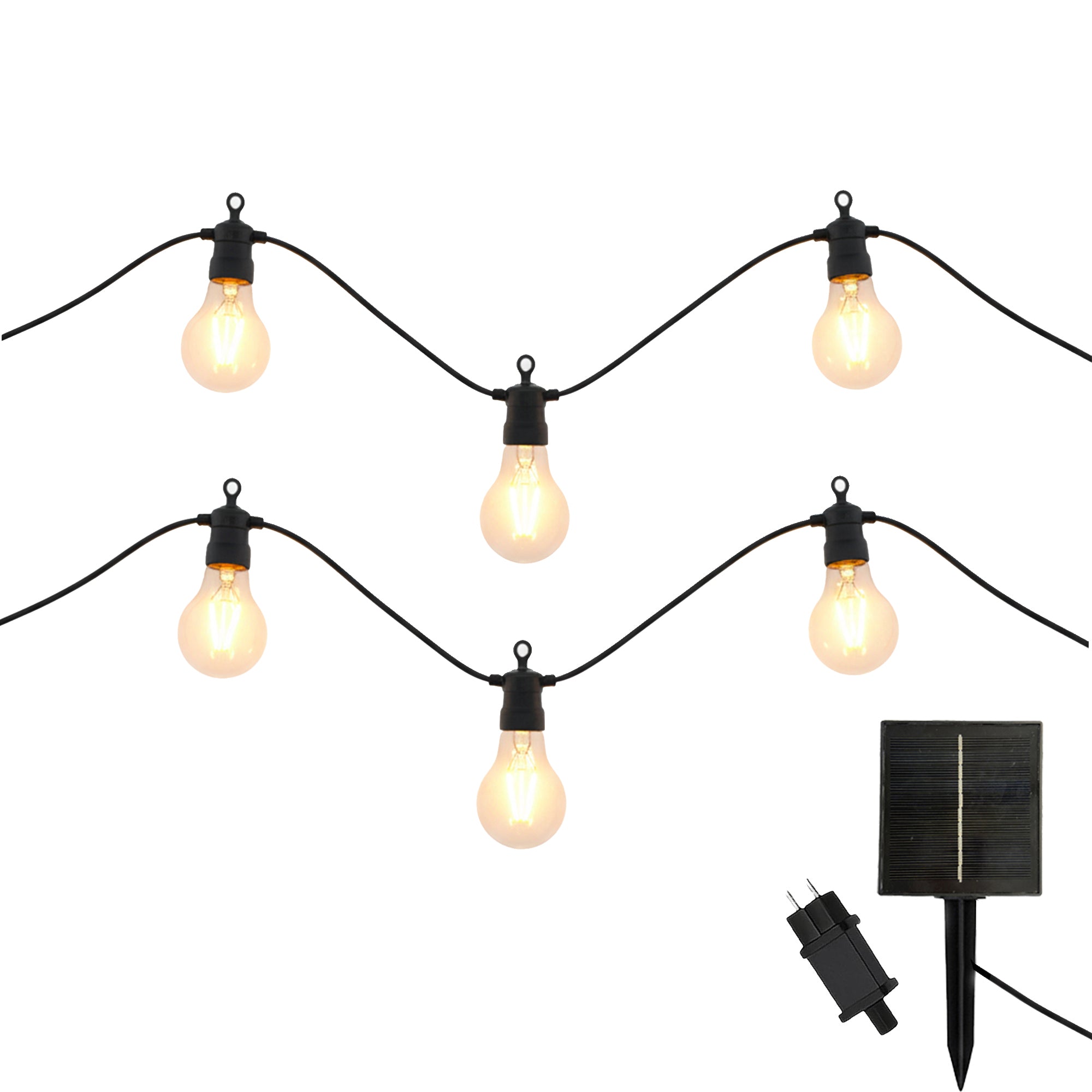 2 Guirlande solaire PARTY MAX 10LED 7.5M