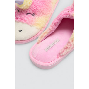 Pantofole per bambini con unicorno 3D