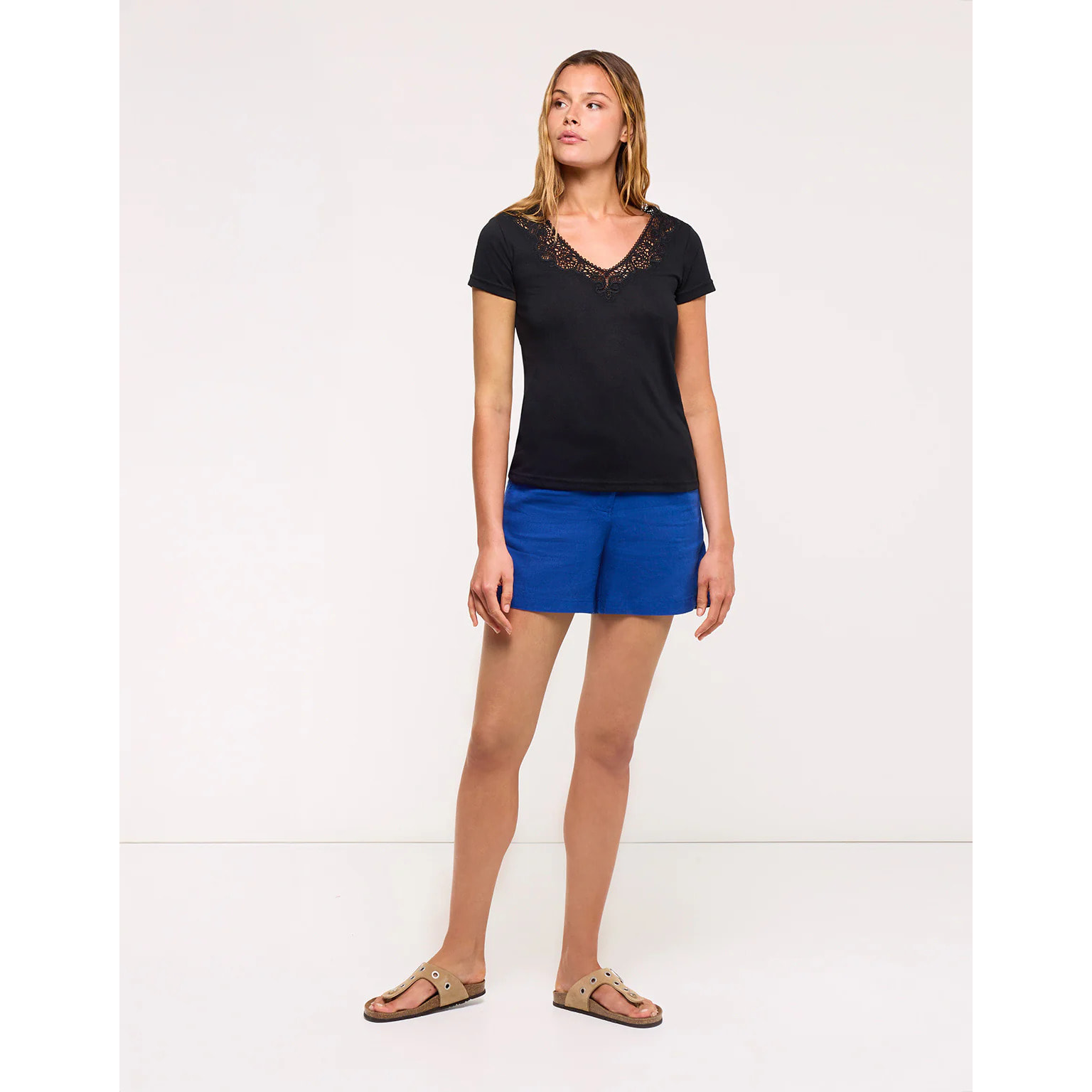Camiseta Encaje Negro - Olimper