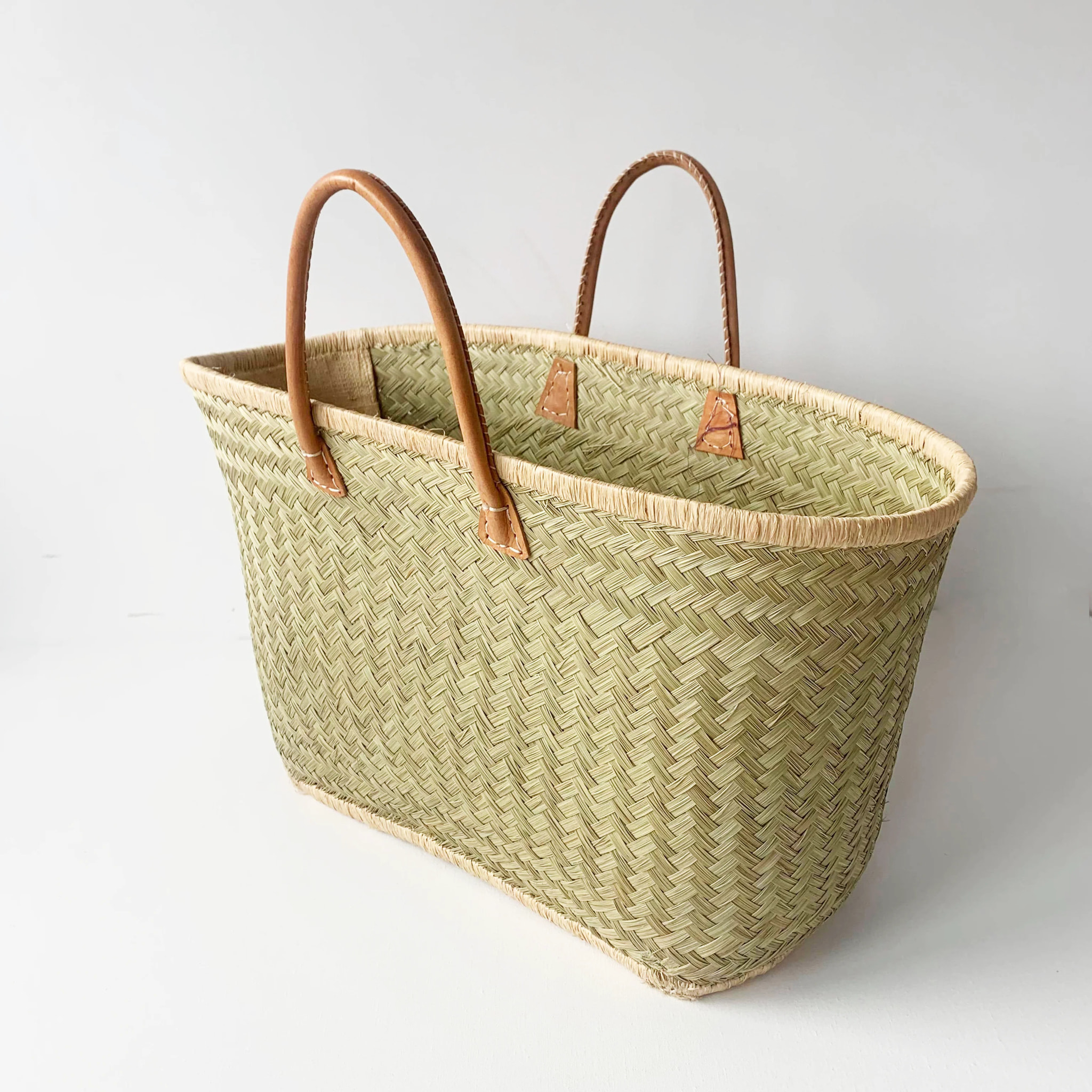 Panier artisanal de Madagascar - Aravola Luxe Uni GM Naturel