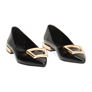 Ballerine lucide nere